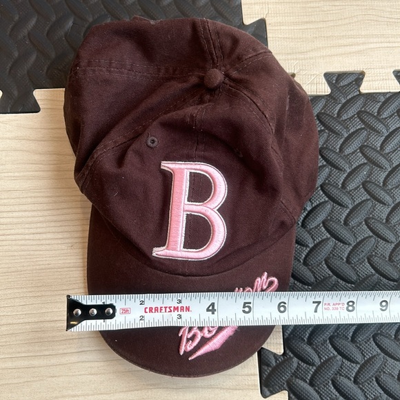Brown and pink Sox Baseball Cap Hat Lid adjustable Sizing from Baystate Apparel. - Picture 3 of 6